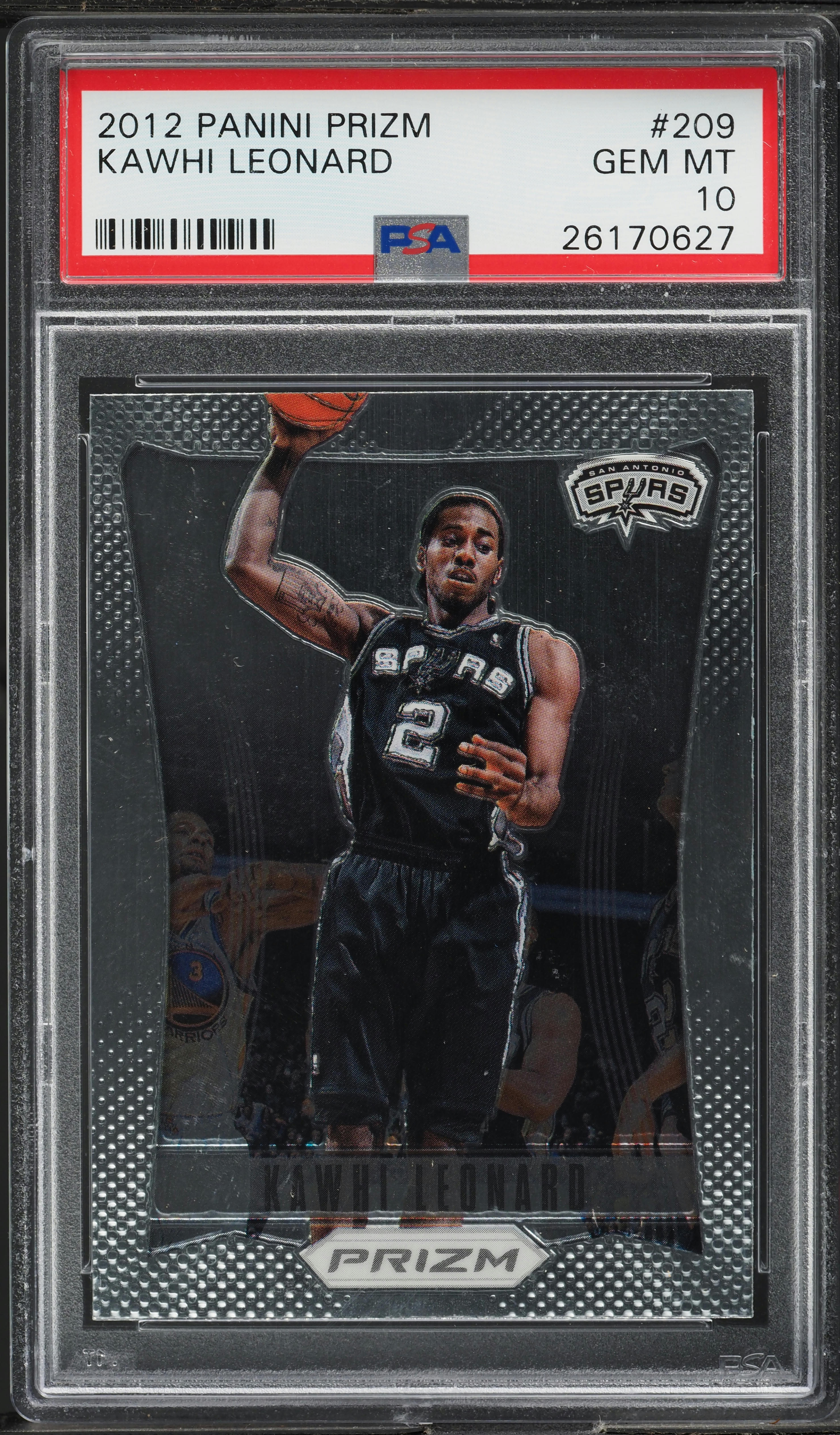 2012 Panini Prizm Kawhi Leonard ROOKIE #209 PSA 10 GEM MINT on