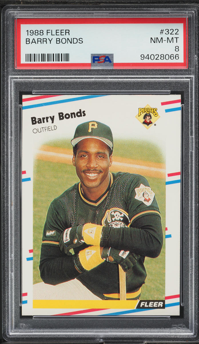 1988 Fleer Barry Bonds #322 PSA 8 NM-MT