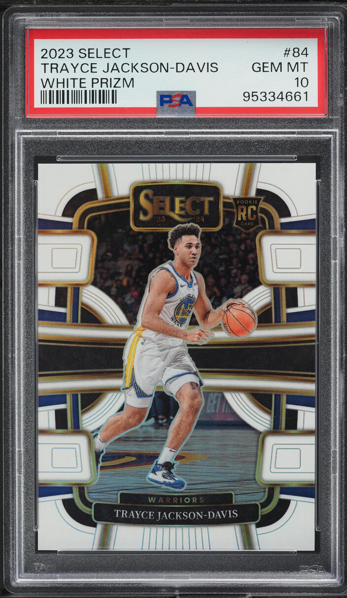 2023 Select Concourse White Prizm Trayce Jackson-Davis ROOKIE /149 #84 PSA 10