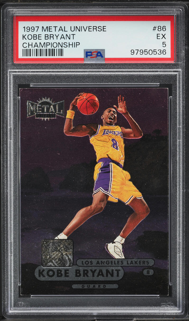 1997 Metal Universe Championship Kobe Bryant #86 PSA 5 EX