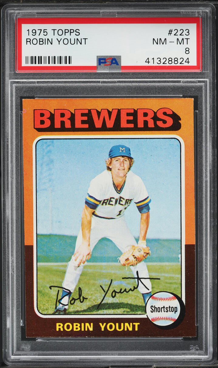 1975 Topps Robin Yount ROOKIE #223 PSA 8 NM-MT