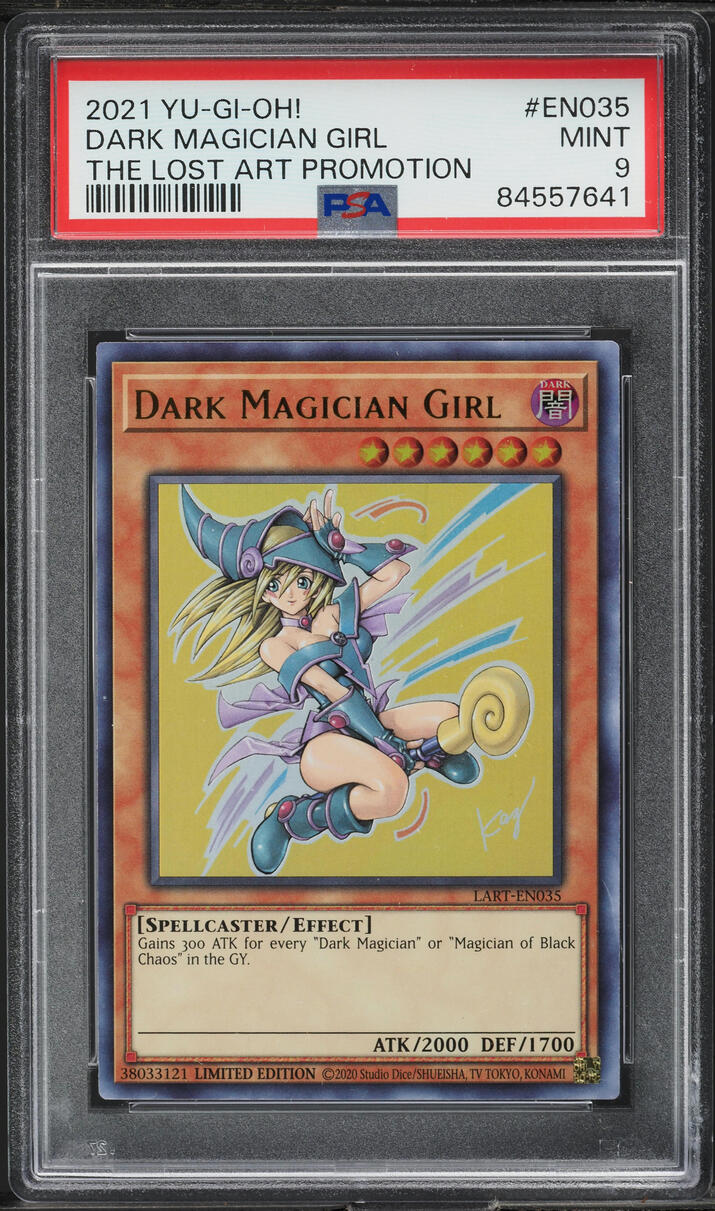 2021 Yu-Gi-Oh! The Lost Art Promotion Dark Magician Girl #LART-EN035 PSA 9  MINT on Fanatics Collect