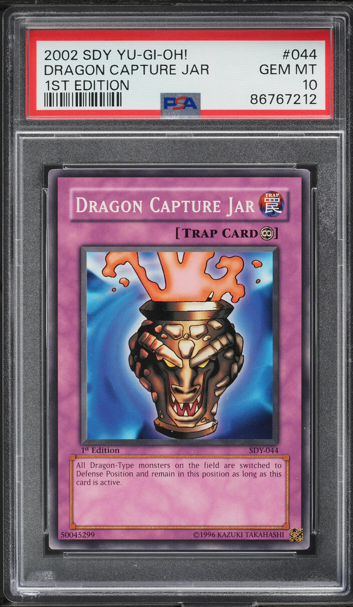 2002 YuGiOh Starter Deck Yugi 1st Edition Dragon Capture Jar