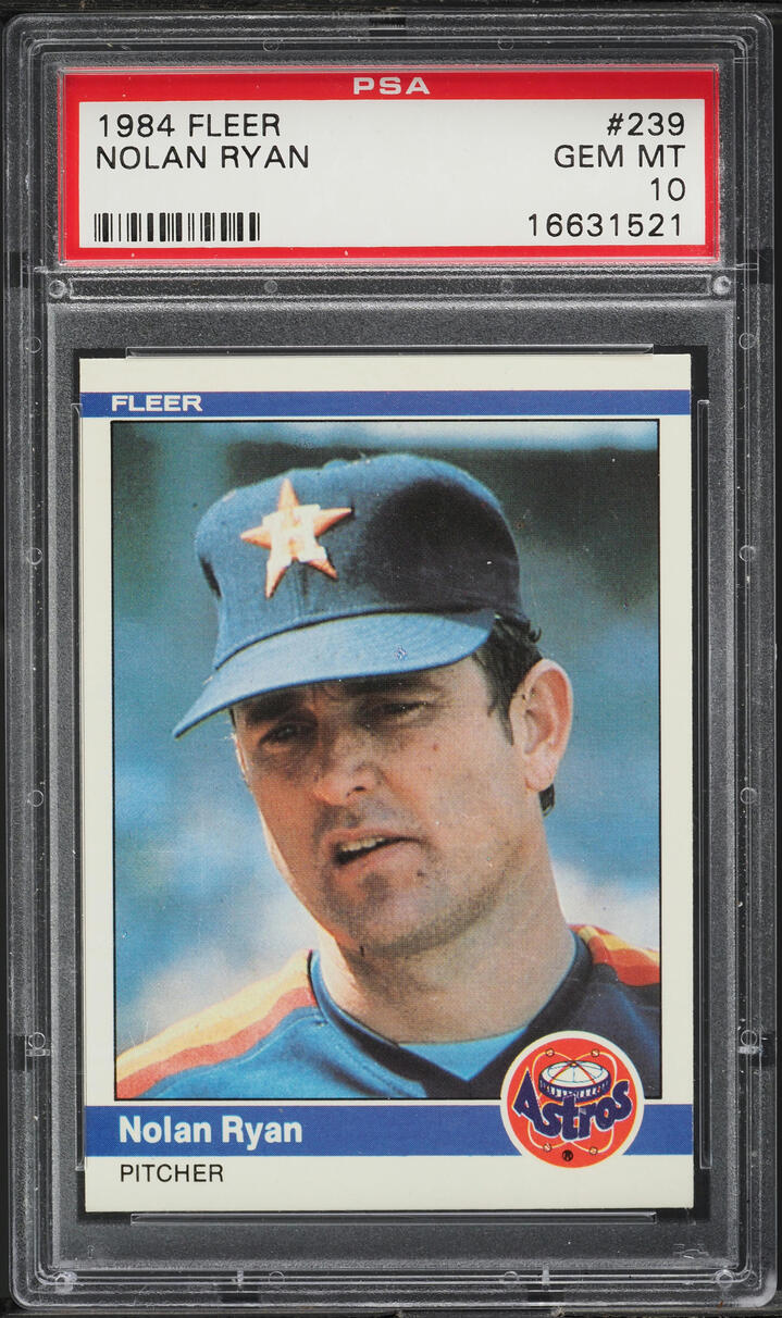 1984 Fleer Nolan Ryan #239 PSA 10 GEM MINT