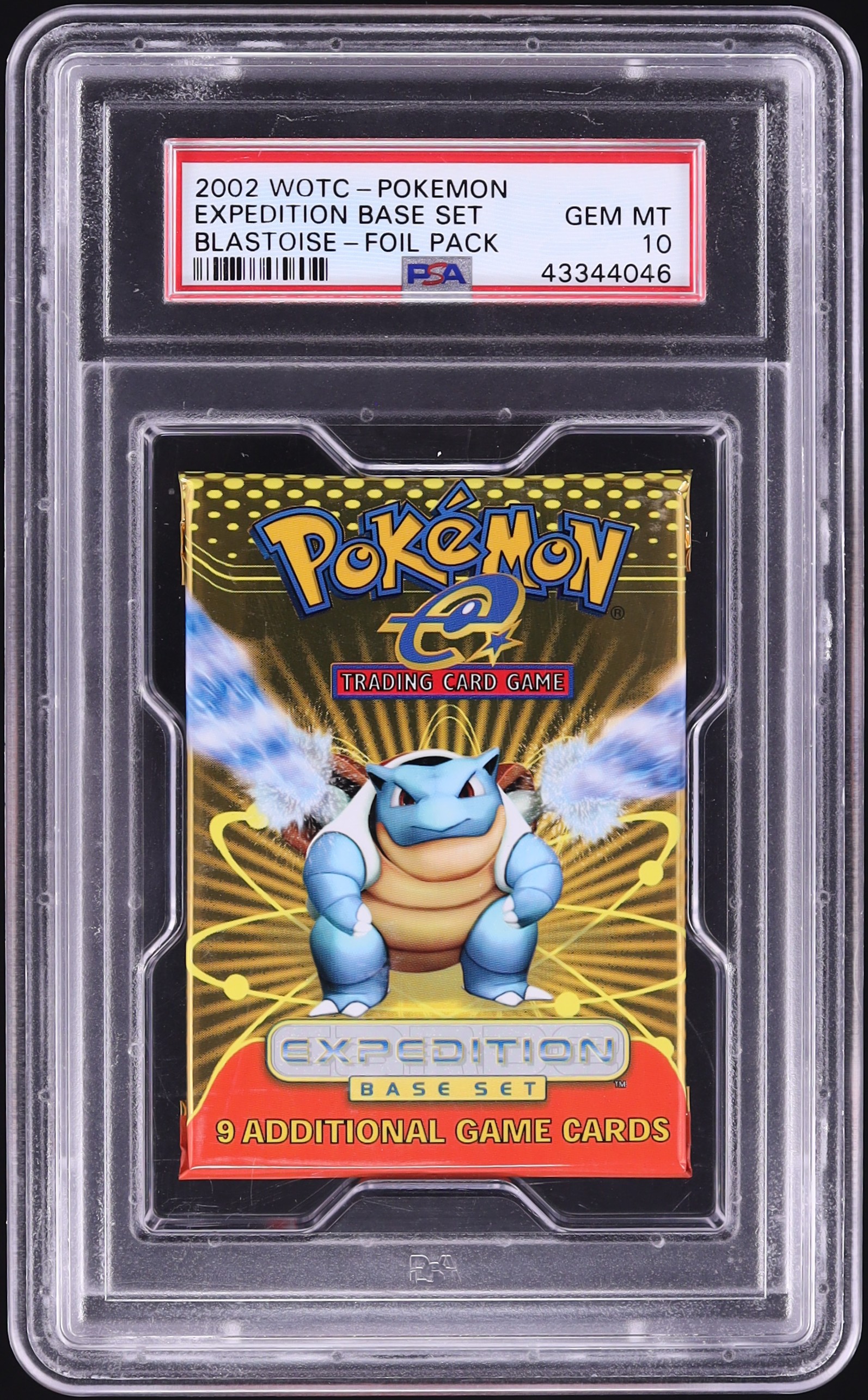 2002 Pokemon Expedition Base Set Foil Pack Blastoise PSA 10 GEM MINT on  Fanatics Collect