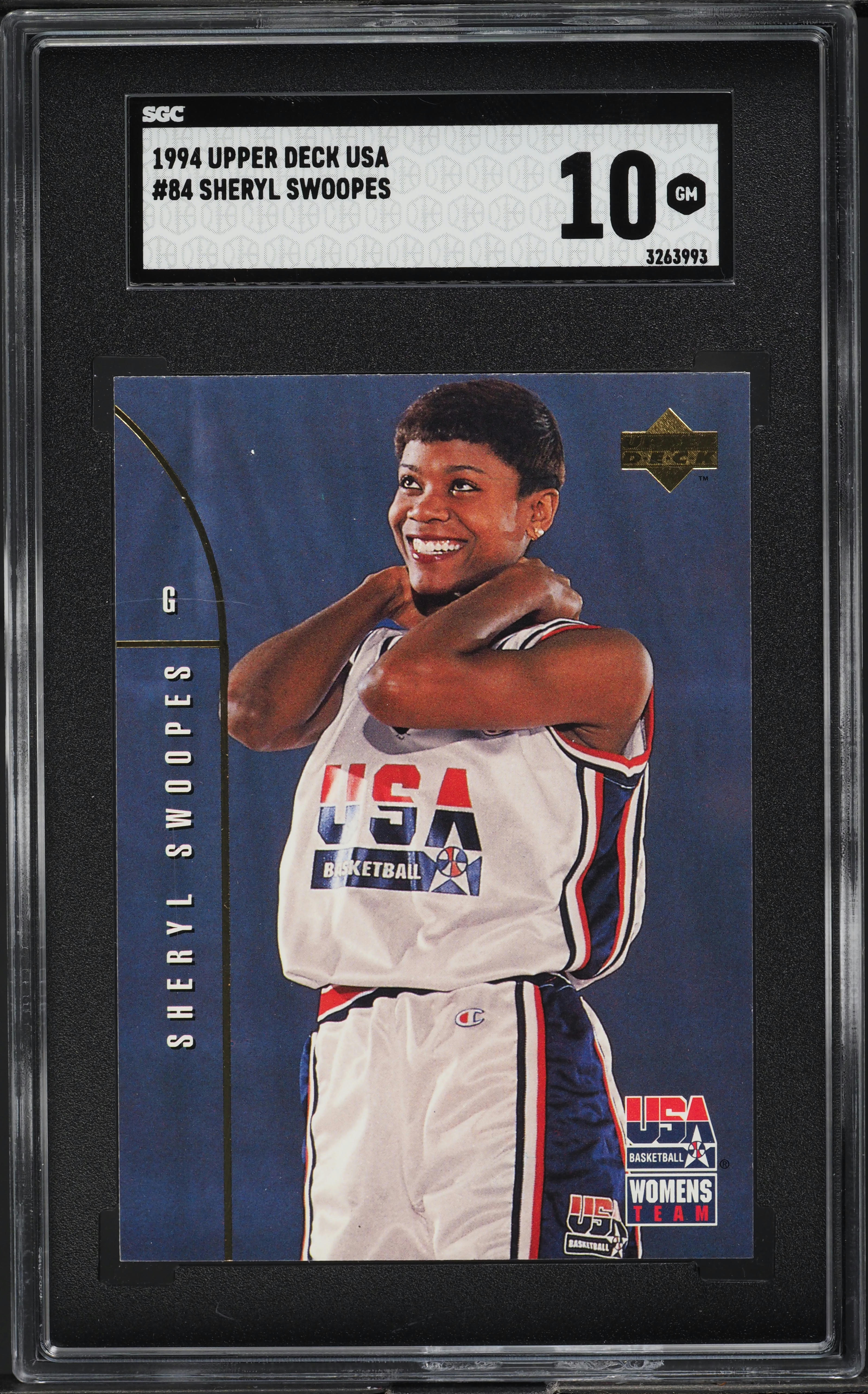 1994 Upper Deck USA Women's Team Sheryl Swoopes ROOKIE #84 SGC 10
