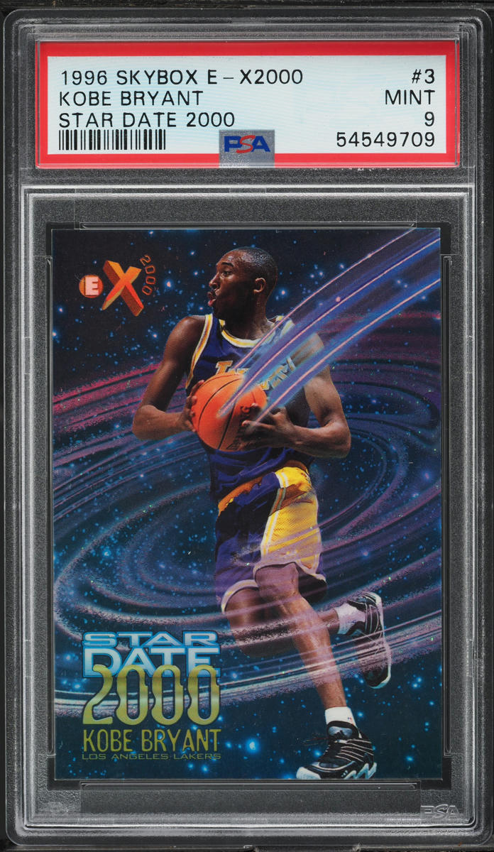 1996 Skybox E-X2000 Star Date 2000 Kobe Bryant ROOKIE #3 PSA 9
