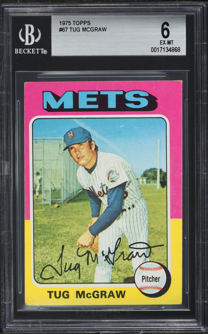 1975 Topps Tug McGraw #67 BGS 6 EXMT