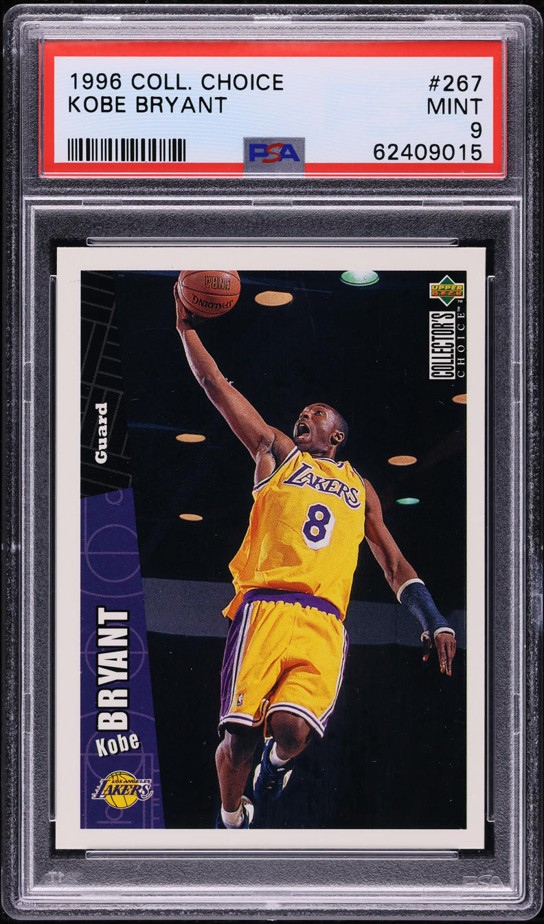 1996 Collector's Choice Kobe Bryant ROOKIE #267 PSA 9 MINT