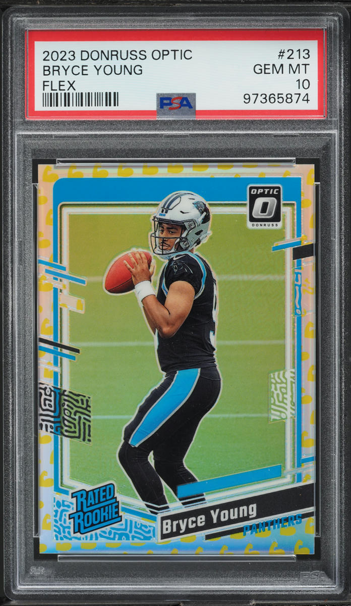 2023 Donruss Optic Flex Bryce Young ROOKIE /149 #213 PSA 10 GEM MINT