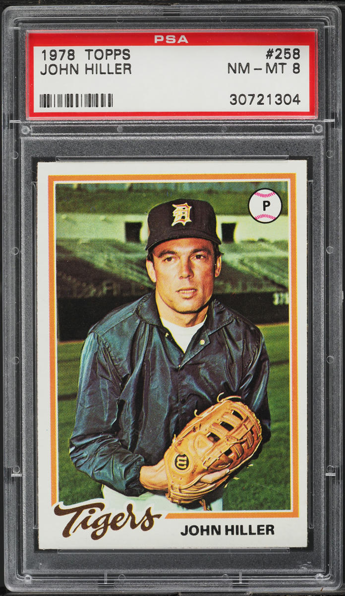 1978 Topps John Hiller #258 PSA 8 NM-MT