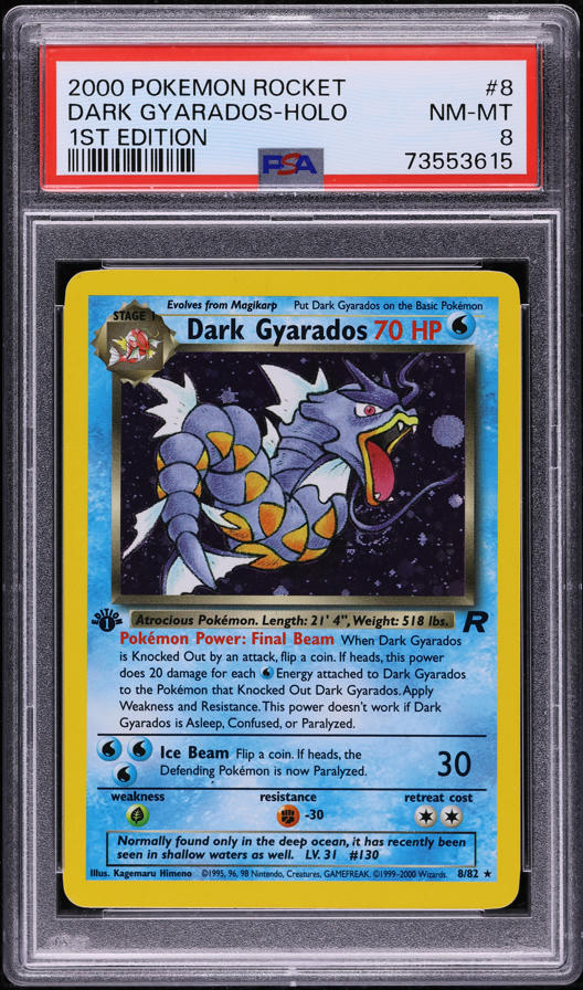 dark gyarados pokemon card value - 8/82 Colorless Sharp Fang (30) Water Giovanni's Gyarados - Challenge from