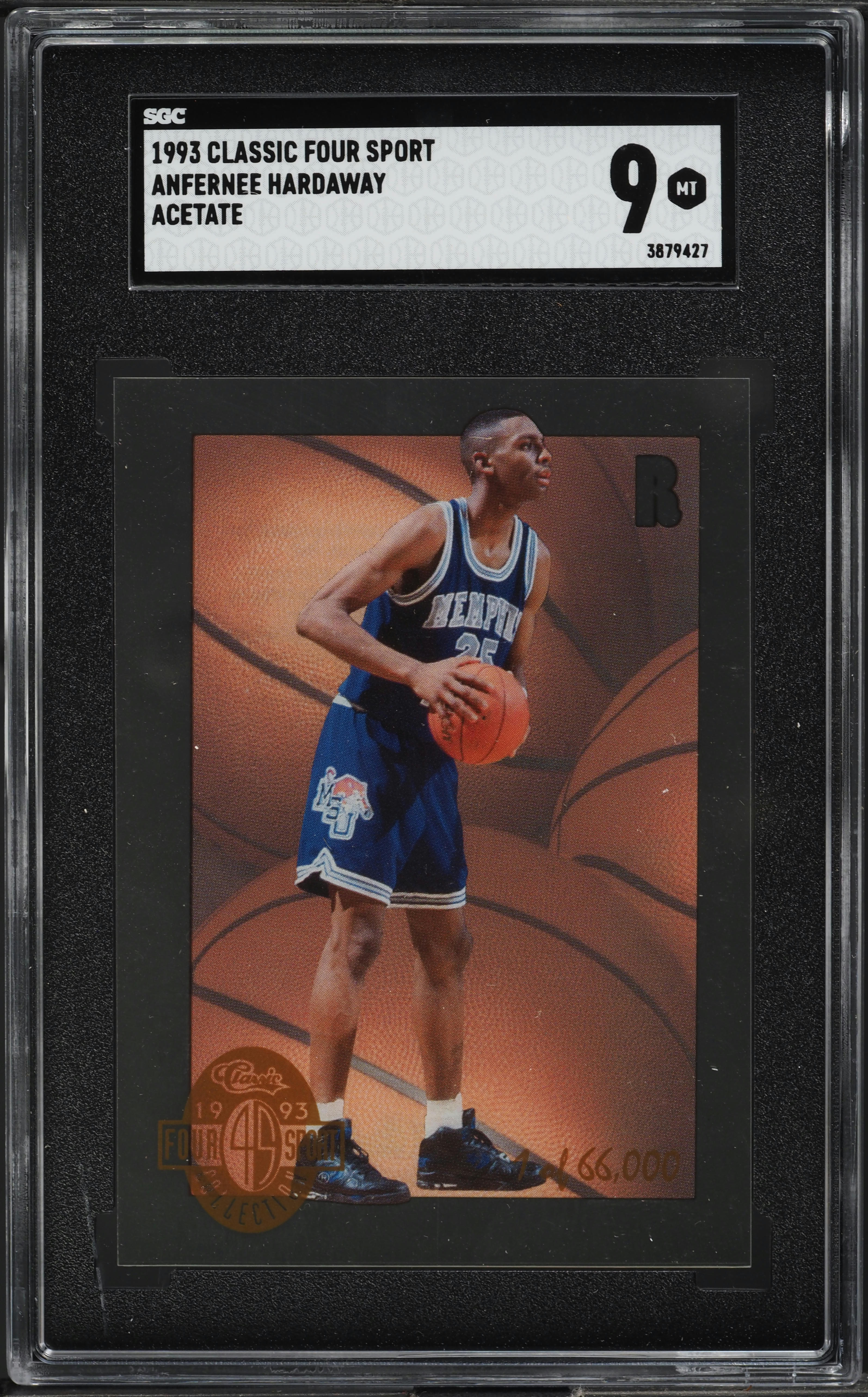 1993 Classic Four Sport Acetate Anfernee Hardaway ROOKIE SGC 9 