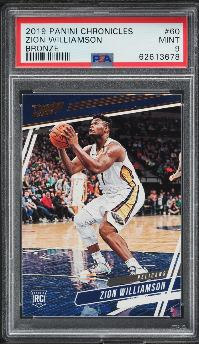 2019 Panini Chronicles Prestige Bronze Zion Williamson ROOKIE #60 PSA 9 MINT