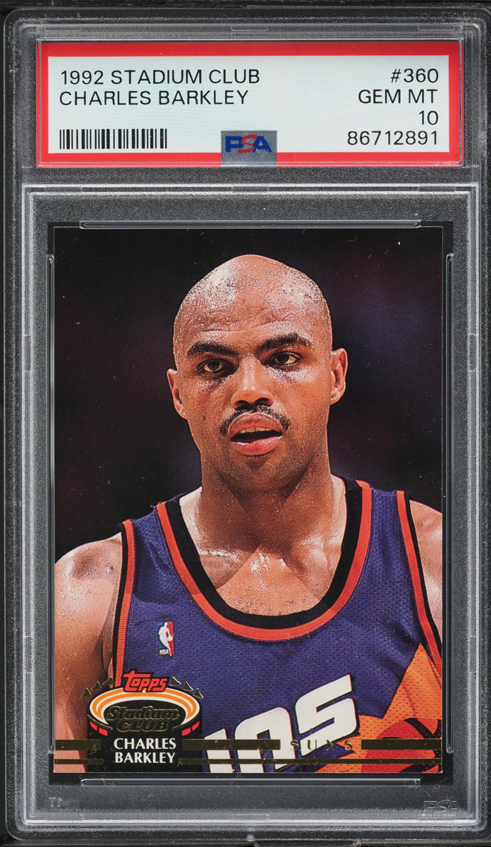 1992 Stadium Club Basketball Charles Barkley #360 PSA 10 GEM MINT