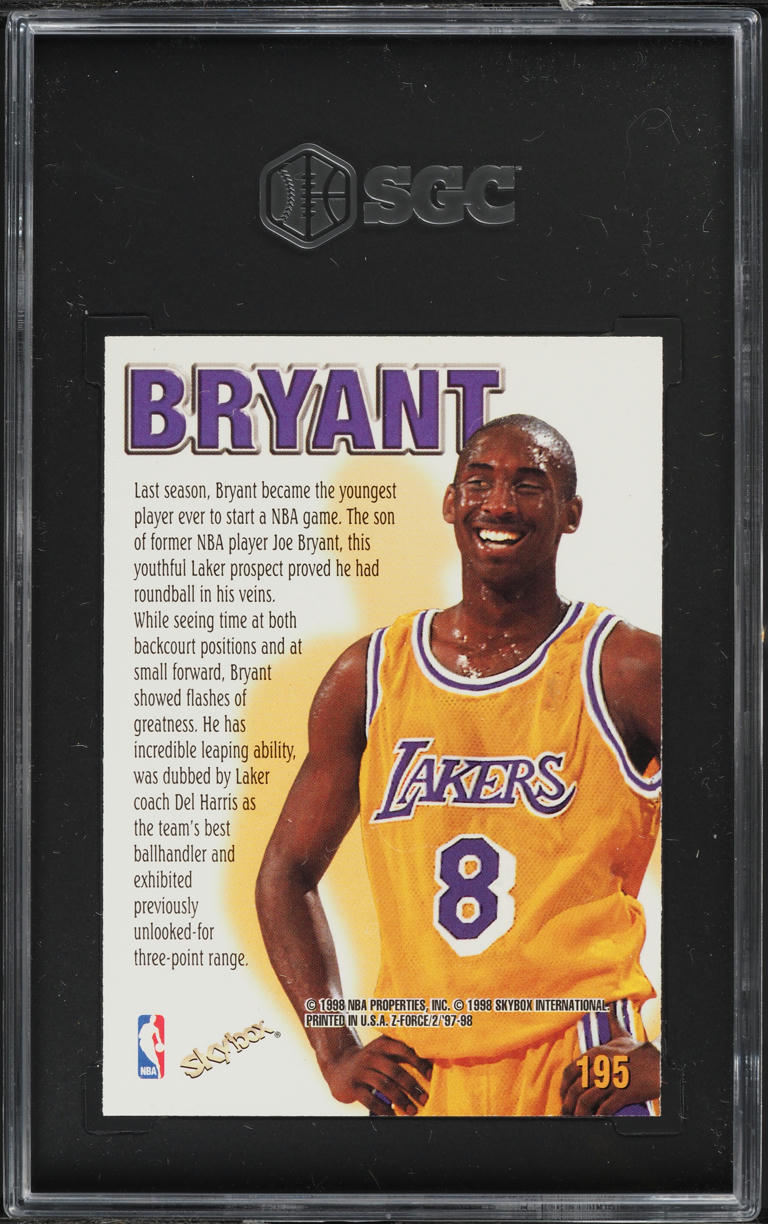 1997 Skybox Z-Force Zuperman Kobe Bryant #195 SGC 9.5 MINT+