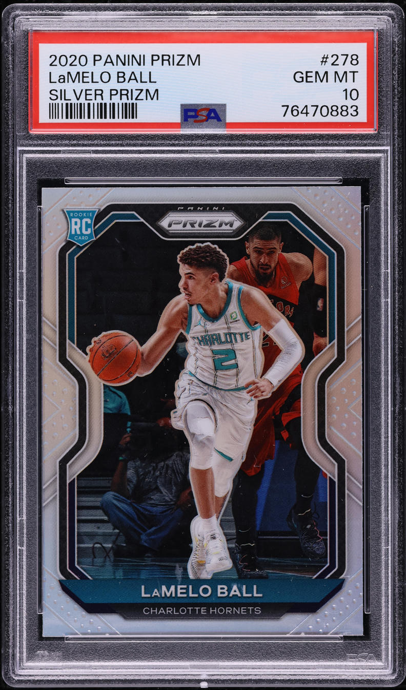 2020 Panini Prizm Silver LaMelo Ball ROOKIE #278 PSA 10 GEM MINT