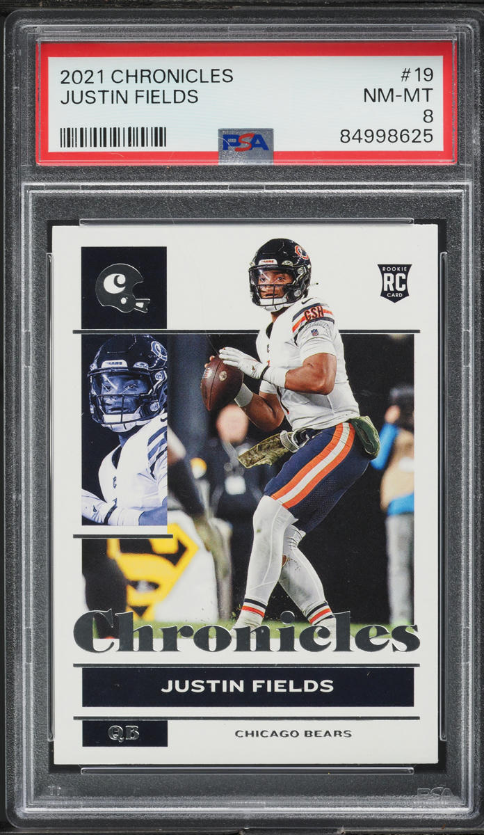 2021 Panini Chronicles Justin Fields ROOKIE #19 PSA 8 NM-MT