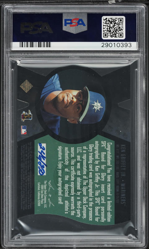 1997 SPx Bound For Glory Supreme Ken Griffey Jr AUTO DNA PSA 9 MINT on  Fanatics Collect