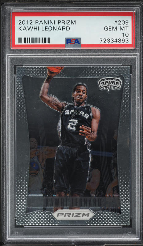 2012 Panini Prizm Kawhi Leonard ROOKIE #209 PSA 10 GEM MINT on