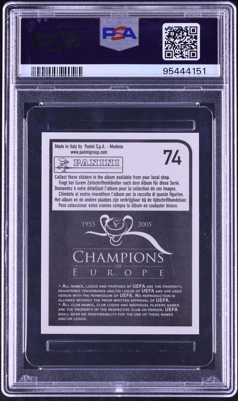 2005 Panini Champions Of Europe '55-'05 Lionel Messi #74 PSA 10 GEM MINT