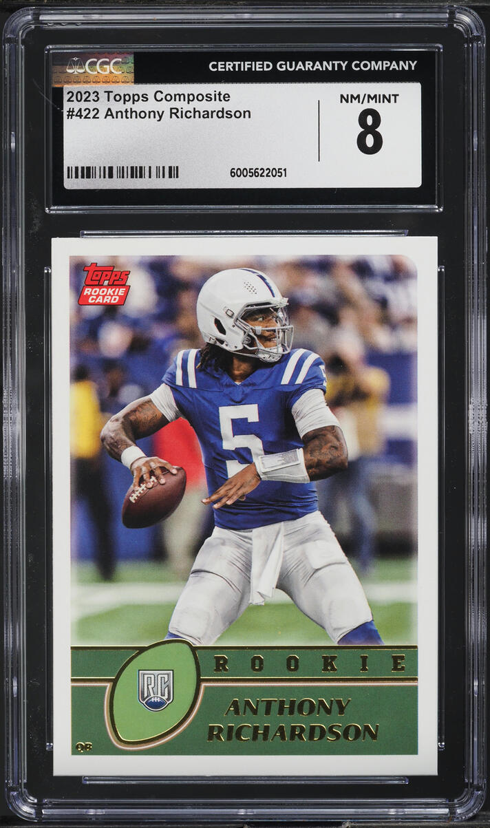 2023 Topps Composite Anthony Richardson ROOKIE #422 CGC 8 NM-MT