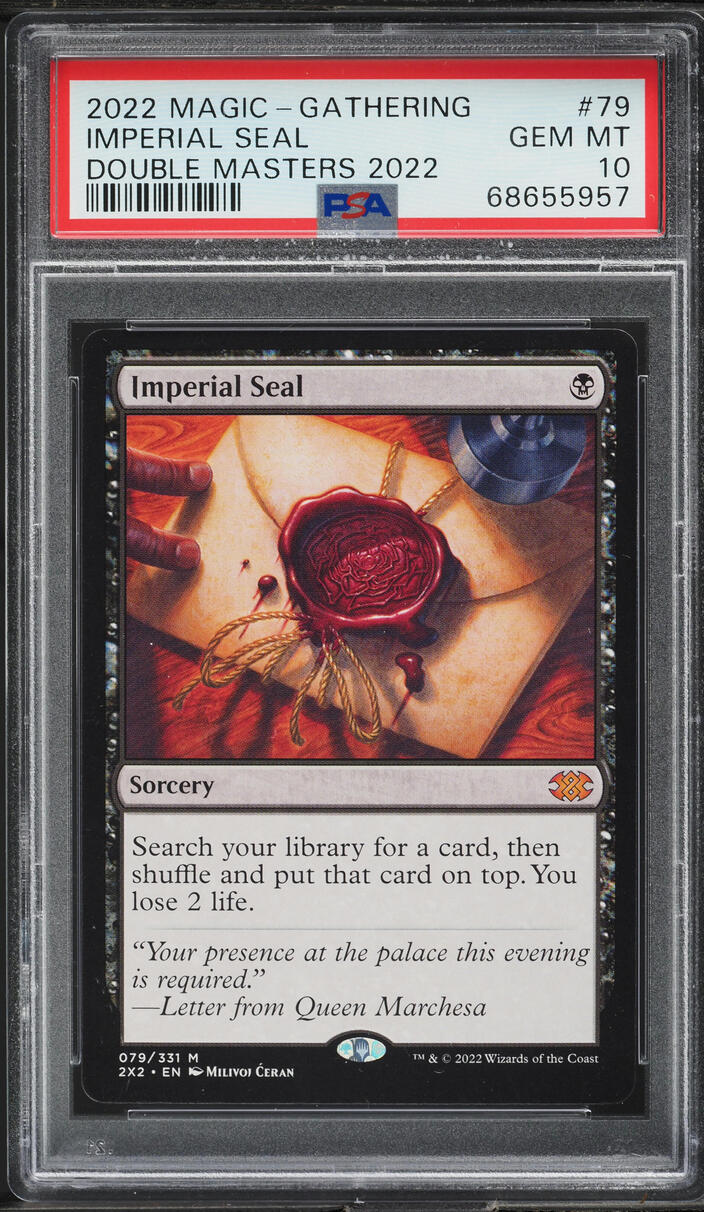 2022 Magic The Gathering MTG Double Masters '22 Imperial Seal #79 PSA 10  GEM on Fanatics Collect