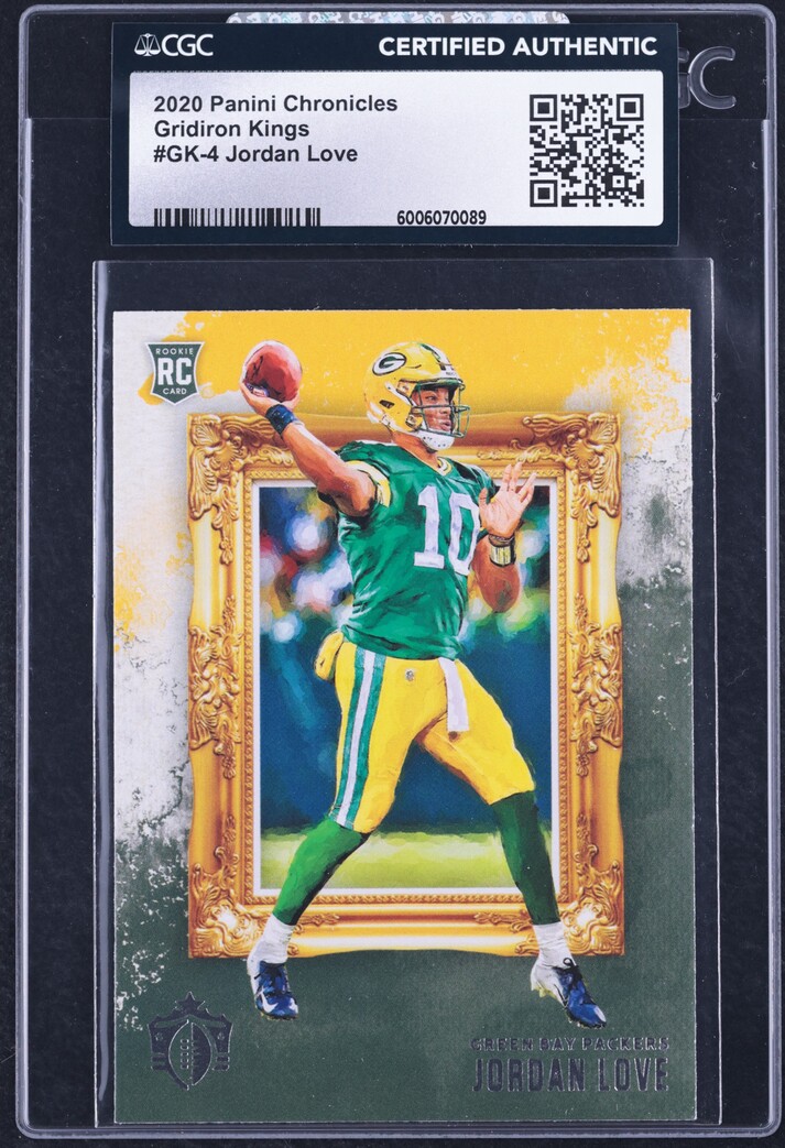 2020 Panini Chronicles Gridiron Kings Jordan Love ROOKIE #GK-4 CGC AUTH