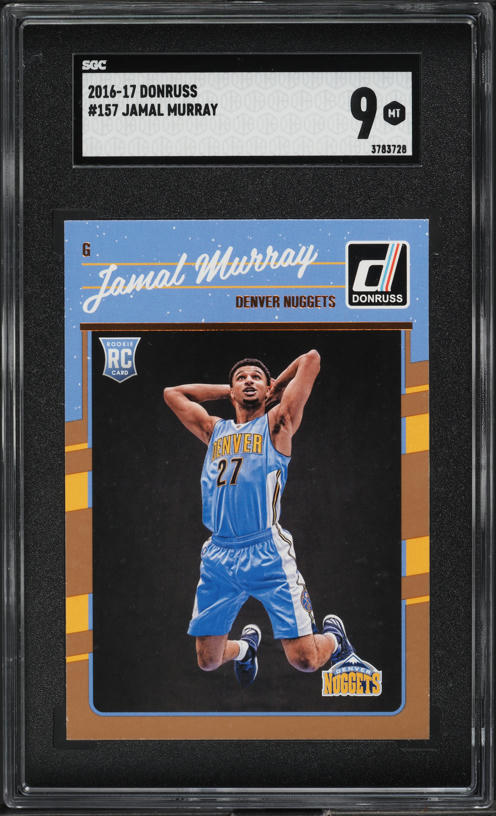 2016 Donruss Basketball Jamal Murray ROOKIE #157 SGC 9 MINT on