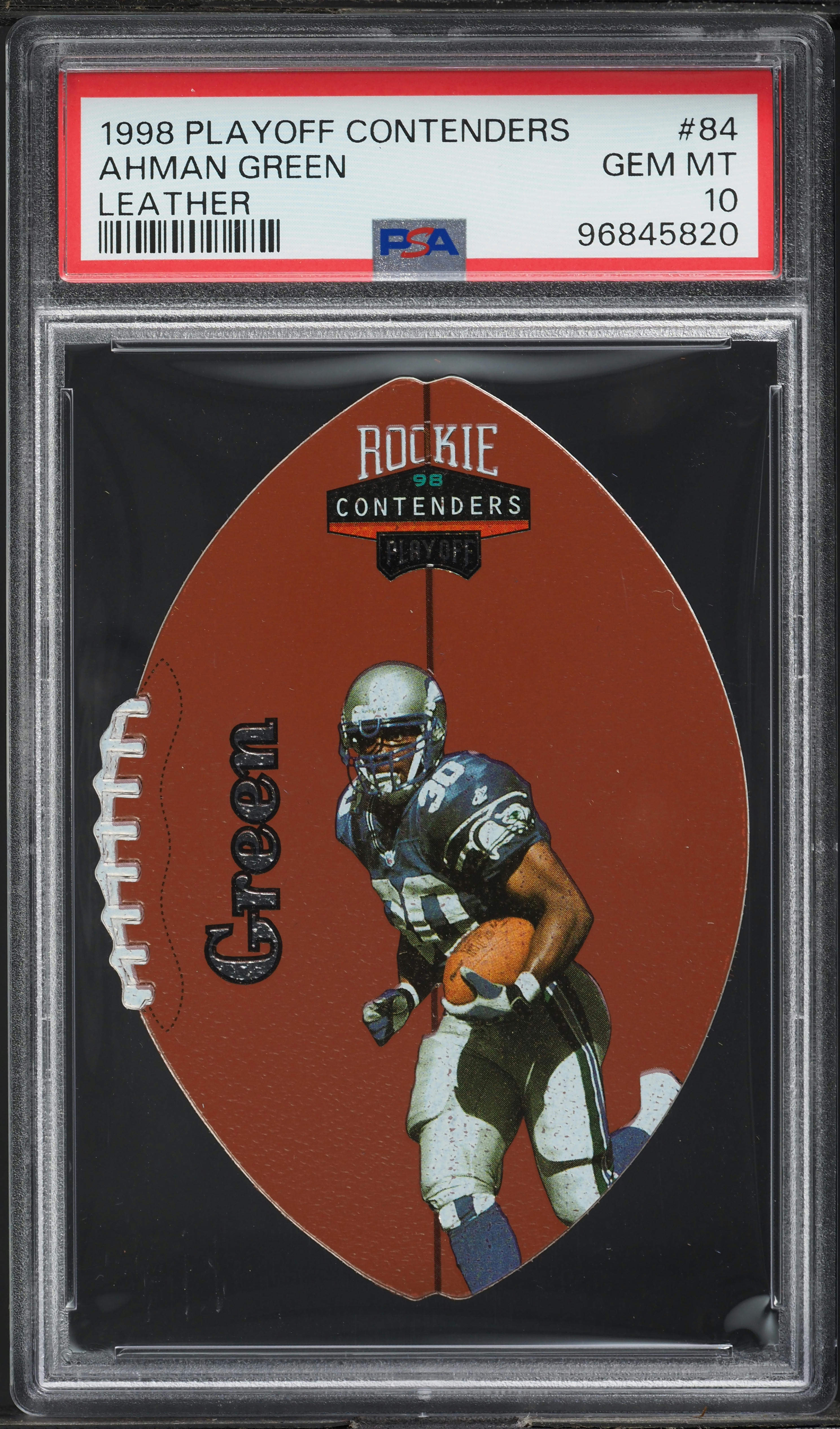 1998 Playoff Contenders Leather Ahman Green ROOKIE #84 PSA 10 GEM