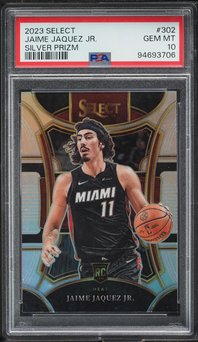 2023 Select Mezzanine Silver Prizm Jaime Jaquez Jr. ROOKIE #302 PSA 10
