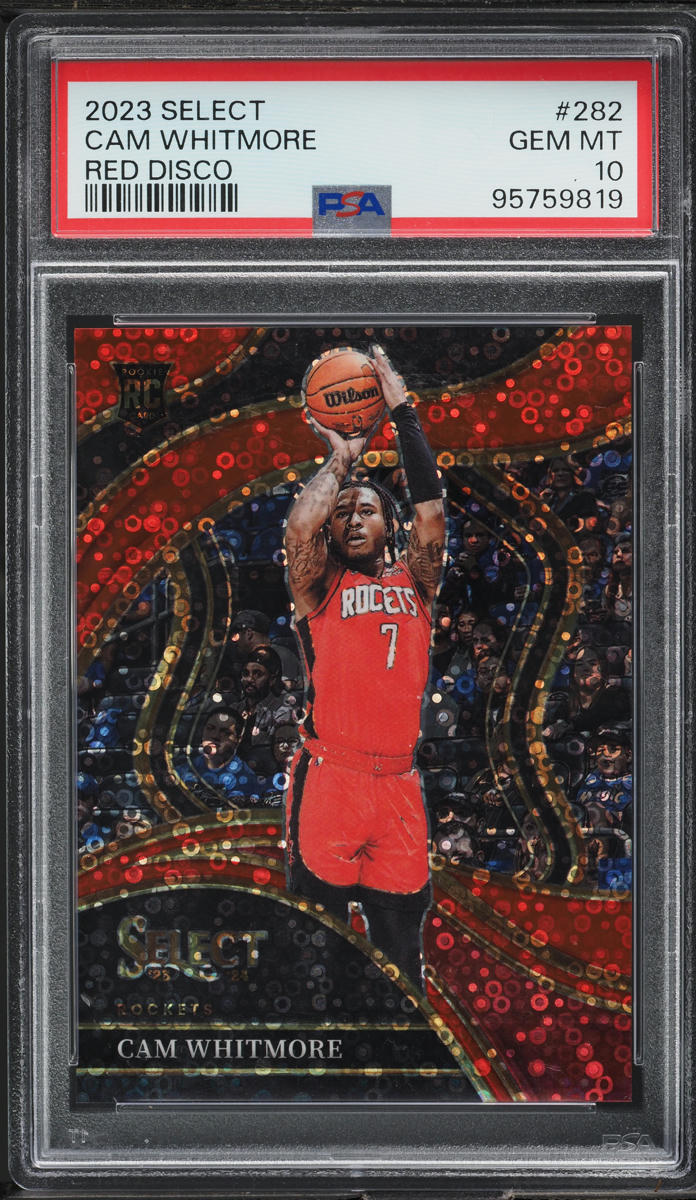 2023 Select Courtside Red Disco Cam Whitmore ROOKIE /49 #282 PSA 10 GEM MINT