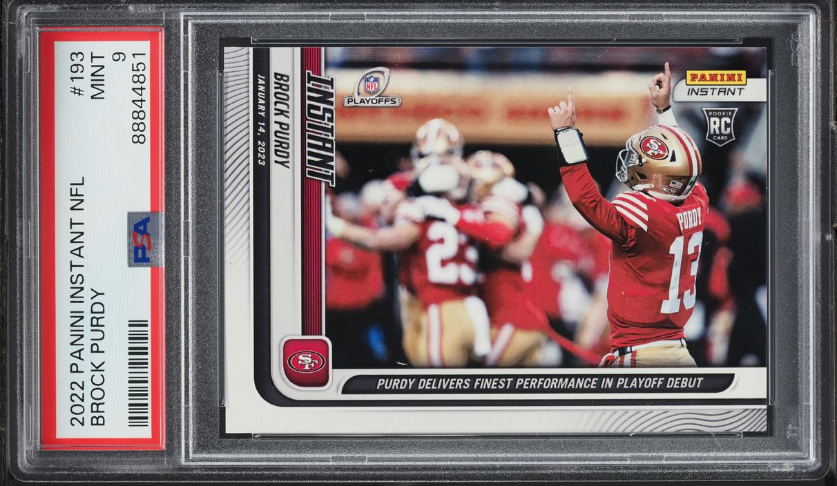 2022 Panini Instant NFL Brock Purdy ROOKIE #193 PSA 9 MINT