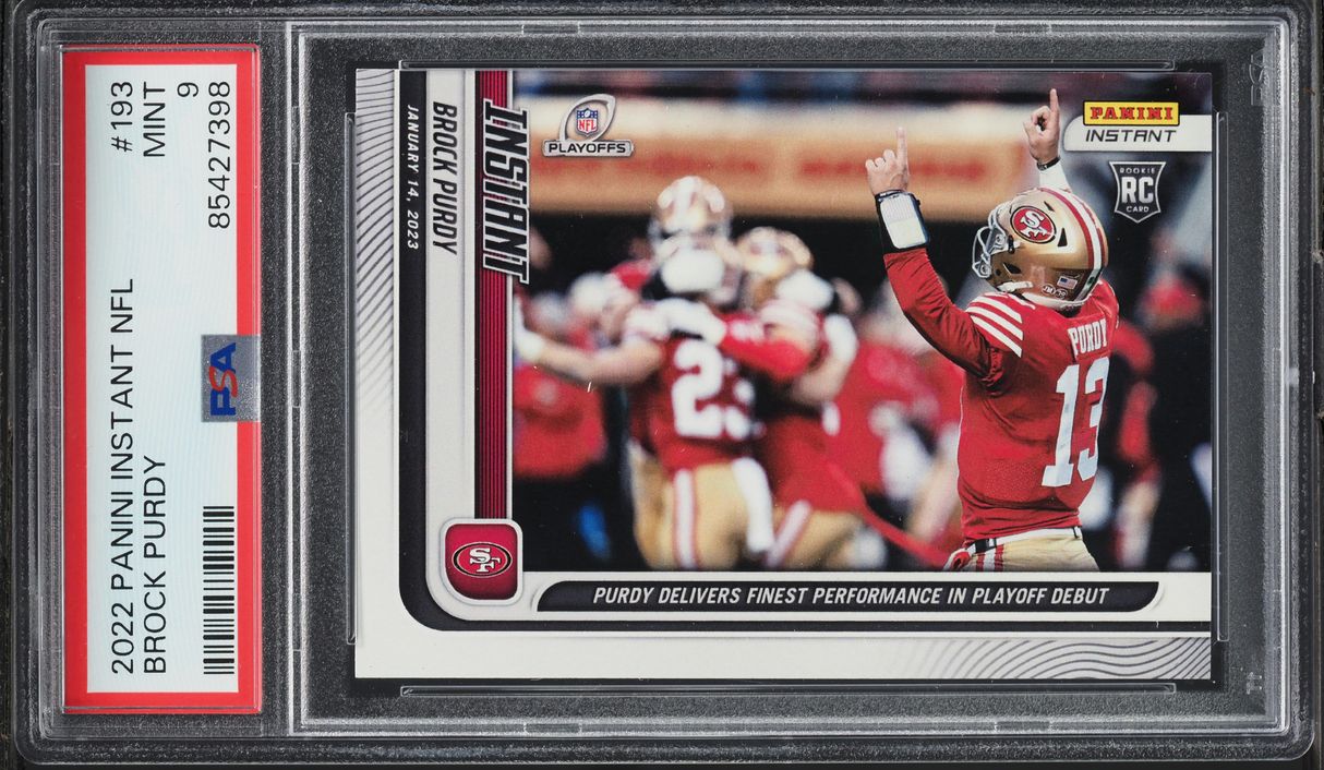 2022 Panini Instant NFL Brock Purdy ROOKIE #193 PSA 9 MINT