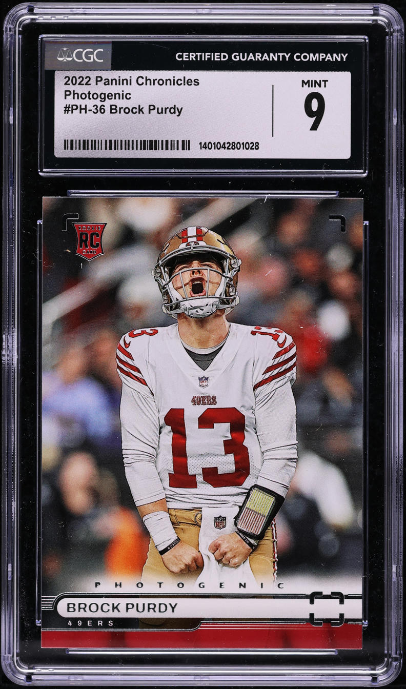 2022 Panini Chronicles Photogenic Brock Purdy ROOKIE #PH36 CGC 9 MINT