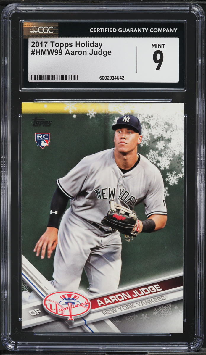 2017 Topps Holiday Aaron Judge ROOKIE CGC 9 MINT