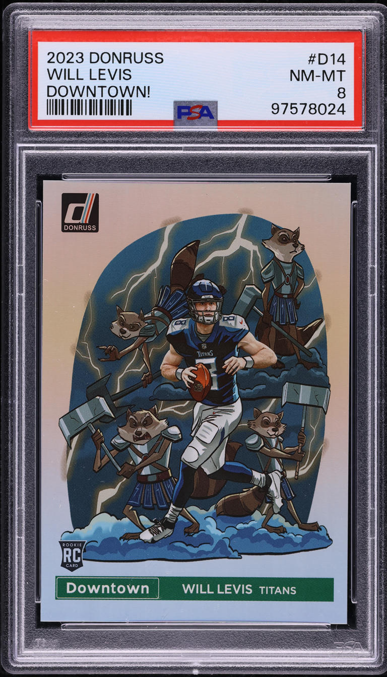 2023 Donruss Downtown! Will Levis ROOKIE #D-14 PSA 8 NM-MT