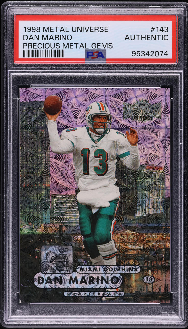 1998 Metal Universe Precious Metal Gems PMG Dan Marino /50 #143 PSA AUTH
