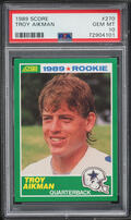 1989 Score Football Troy Aikman ROOKIE #270 PSA 10 GEM MINT on