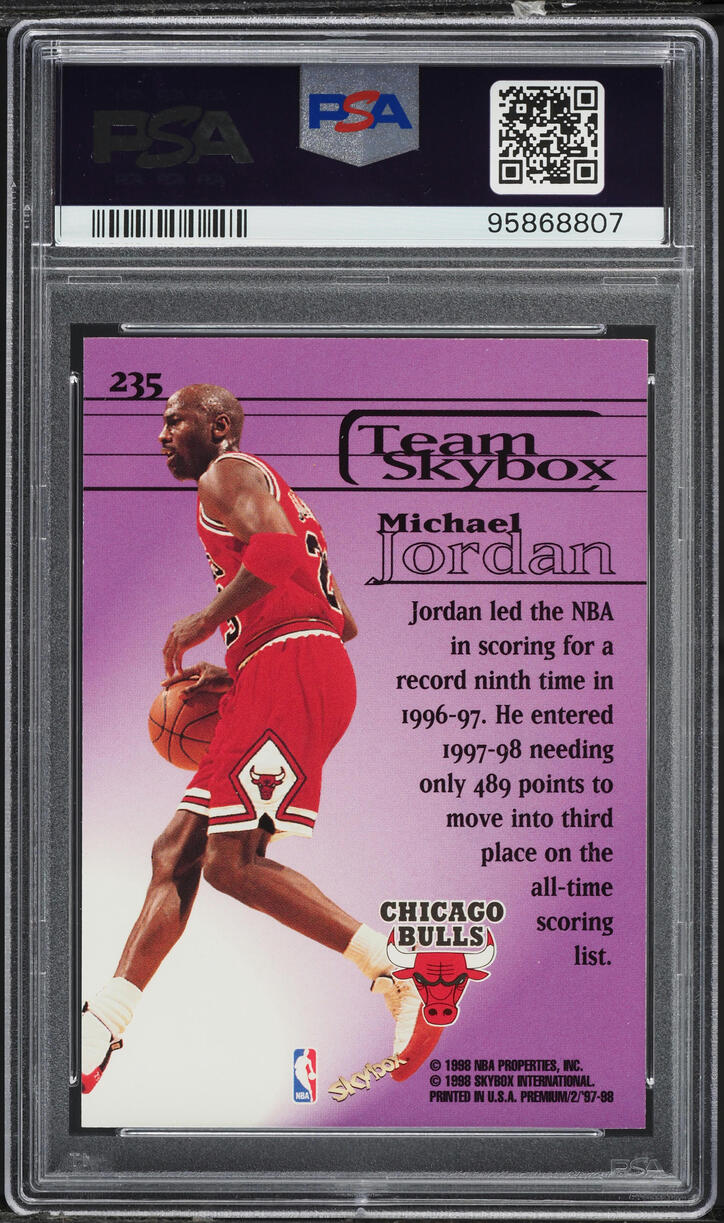1995 Skybox Premium Michael Jordan #235 PSA 8 NM-MT