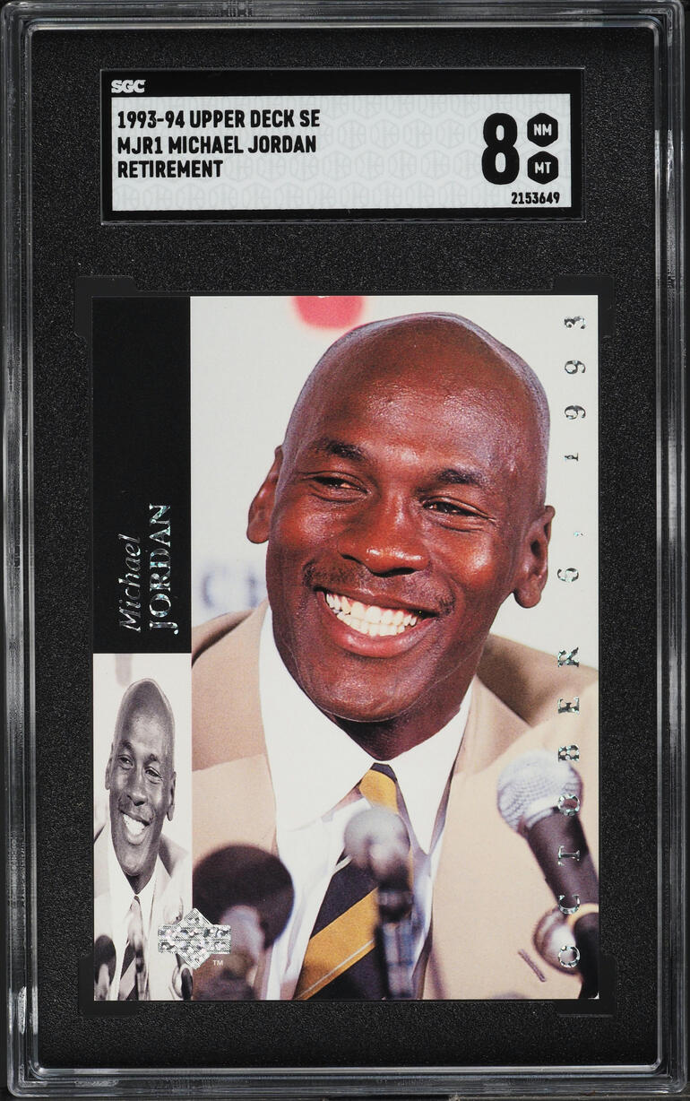 1993 Upper Deck SE Retirement Michael Jordan #MJR1 SGC 8 NM-MT