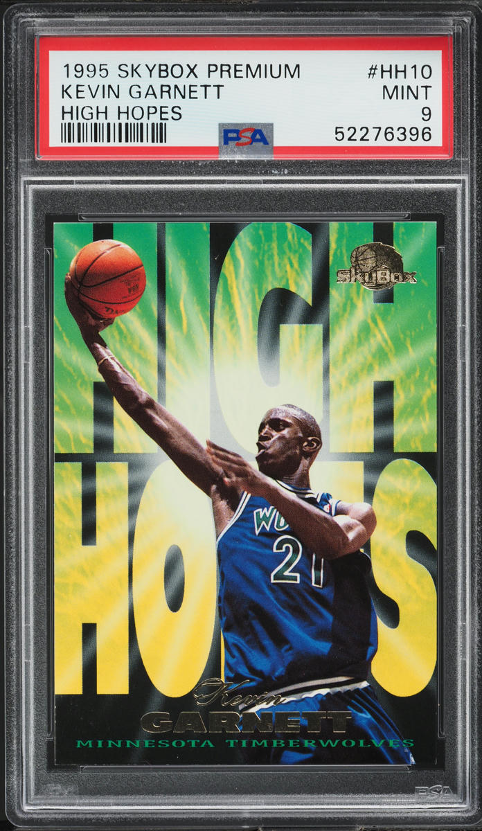 1995 Skybox Premium High Hopes Kevin Garnett ROOKIE #HH10 PSA 9
