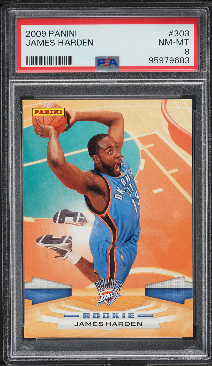 2009 Panini Basketball James Harden ROOKIE #303 PSA 8 NM-MT