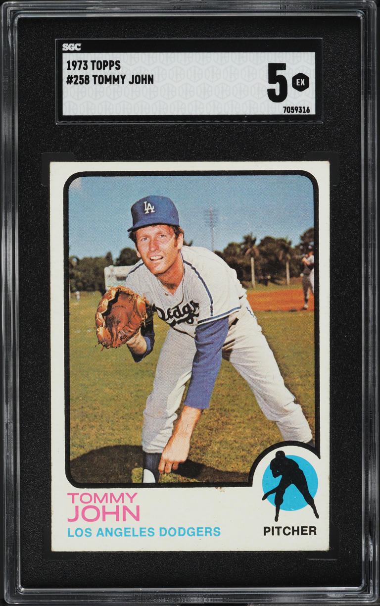 1973 Topps Tommy John #258 SGC 5 EX