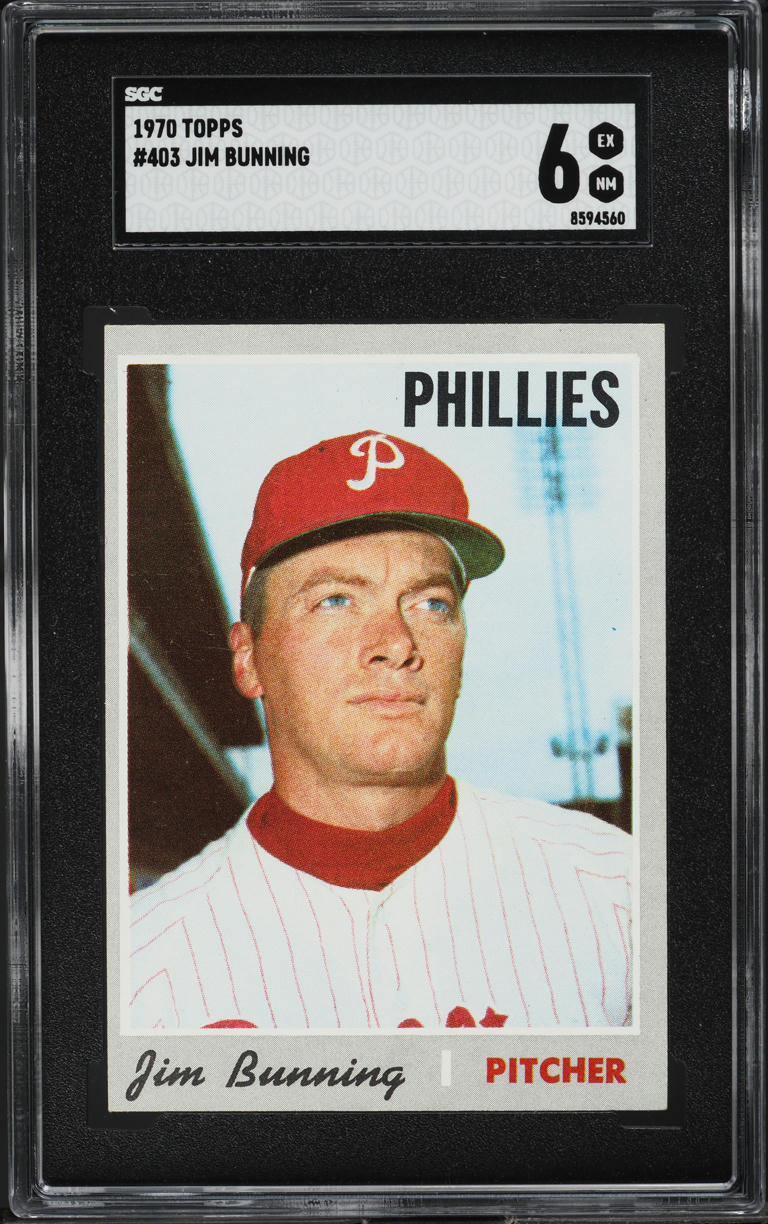 1970 Topps Jim Bunning #403 SGC 6 EXMT