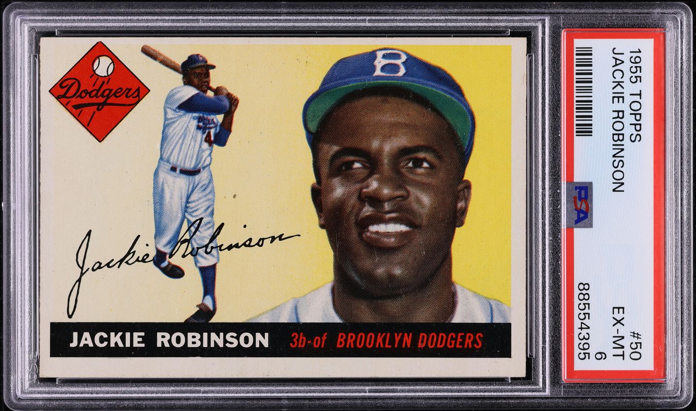 1955 Topps Jackie Robinson #50 PSA 6 EXMT
