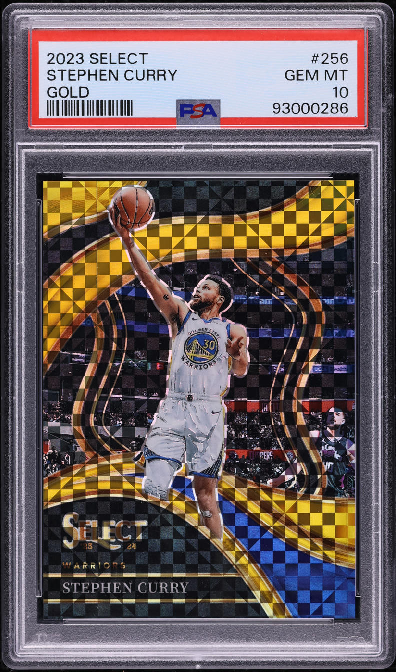 2023 Select Courtside Gold Prizm Stephen Curry /10 #256 PSA 10 GEM MINT
