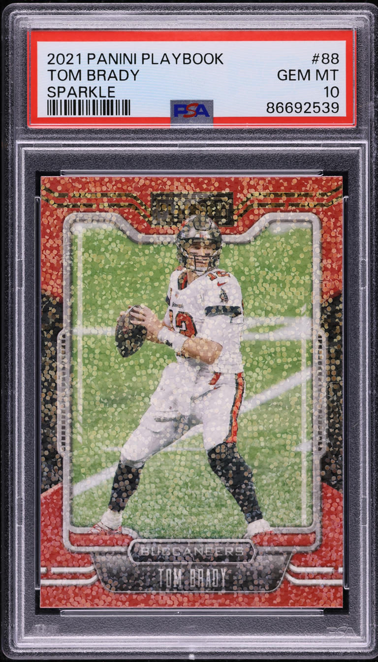 2021 Panini Playbook Sparkle Tom Brady #88 PSA 10 GEM MINT