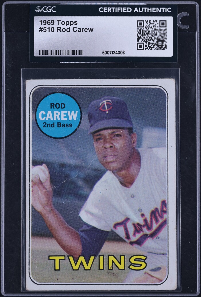 1969 Topps Rod Carew #510 CGC AUTH