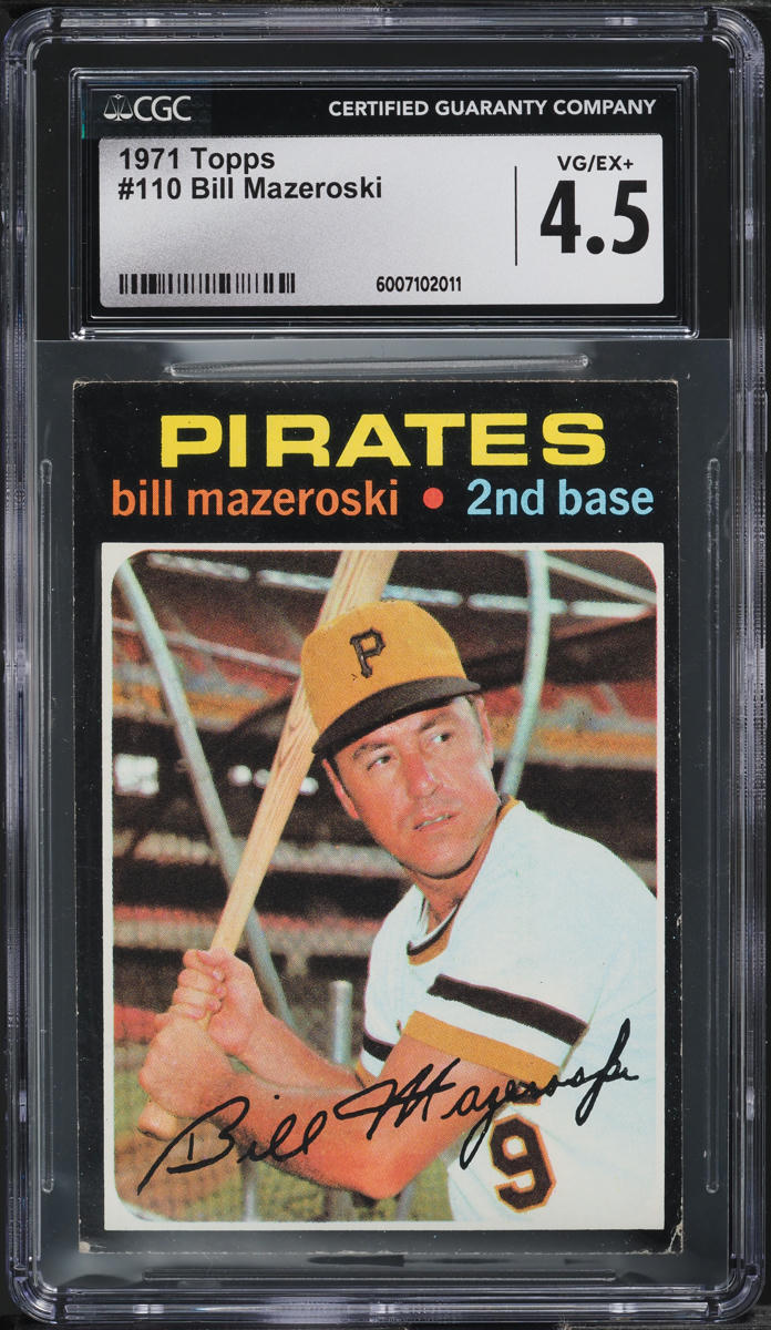 1971 Topps Bill Mazeroski #110 CGC 4.5 VGEX+